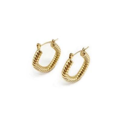 Manufacturer Custom Jewelry Twist Hoop Earrings Gold, Earrings Design, Handmade Earrings