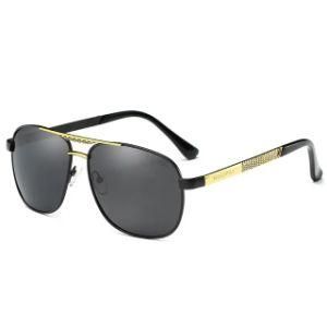 Polarized Oversized Square Outdoor Metal Sunglasses for Mens Cycling