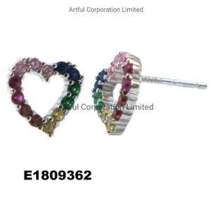 Hot Selling Heart-Shaped 925 Sterling Earring