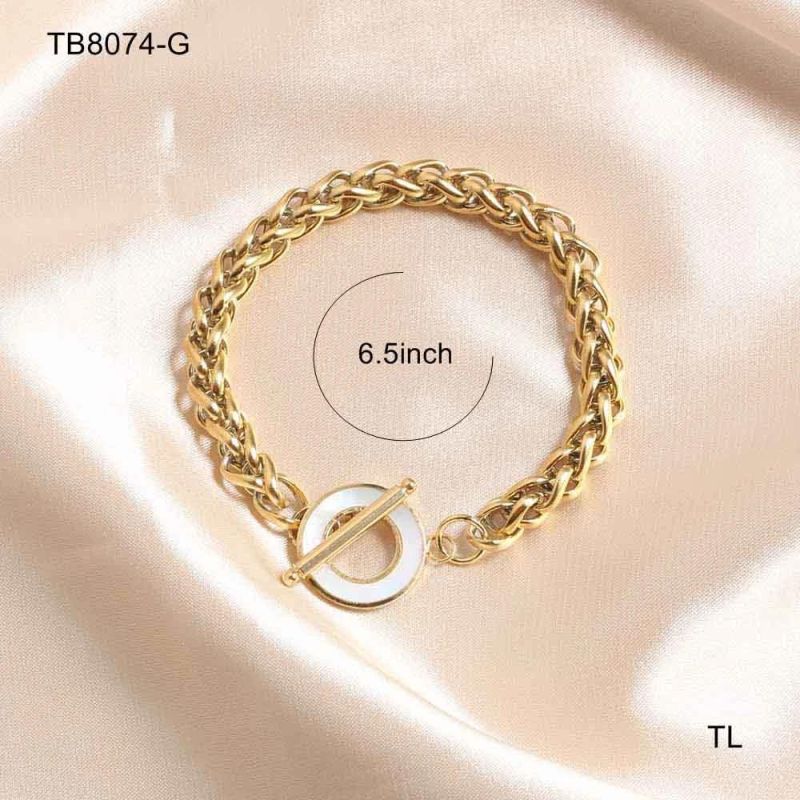 Manufacturer Custom Stainless Steel Jewelry 316L High Quality Non Tarnish Gold Plated Jewelry Women Bracelet