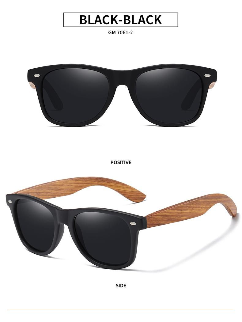 Fashion Wooden Frame Sunglasses Unisex Custom Polarized Wooden High Quality Sun Glasses Sunglasses