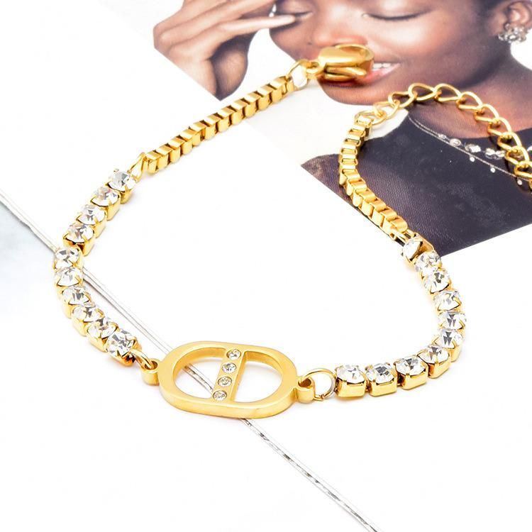 Manufacturer′ S High-Quality Fashion Jewelry Customized Waterproof and Fadeless 14K 18K Gold Bracelet Jewelry Wholesale
