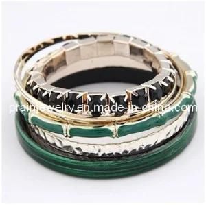 Summer Fine Fashion Jewelry/ Jewellery/ Zinc Alloy Plating Multi Layer Green Bracelets Bracelet Environmental Friendly (PB-083)