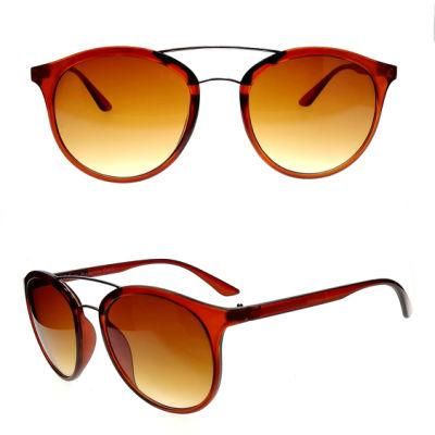 New Design PC Sunglasses with Double Metal Bridge