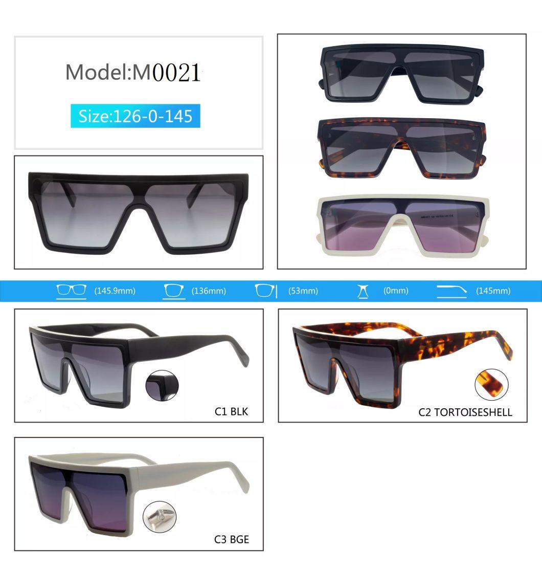 2022 Newest Sunglasses Oversize Big Frames Design Acetate Polarized Eyeglasses