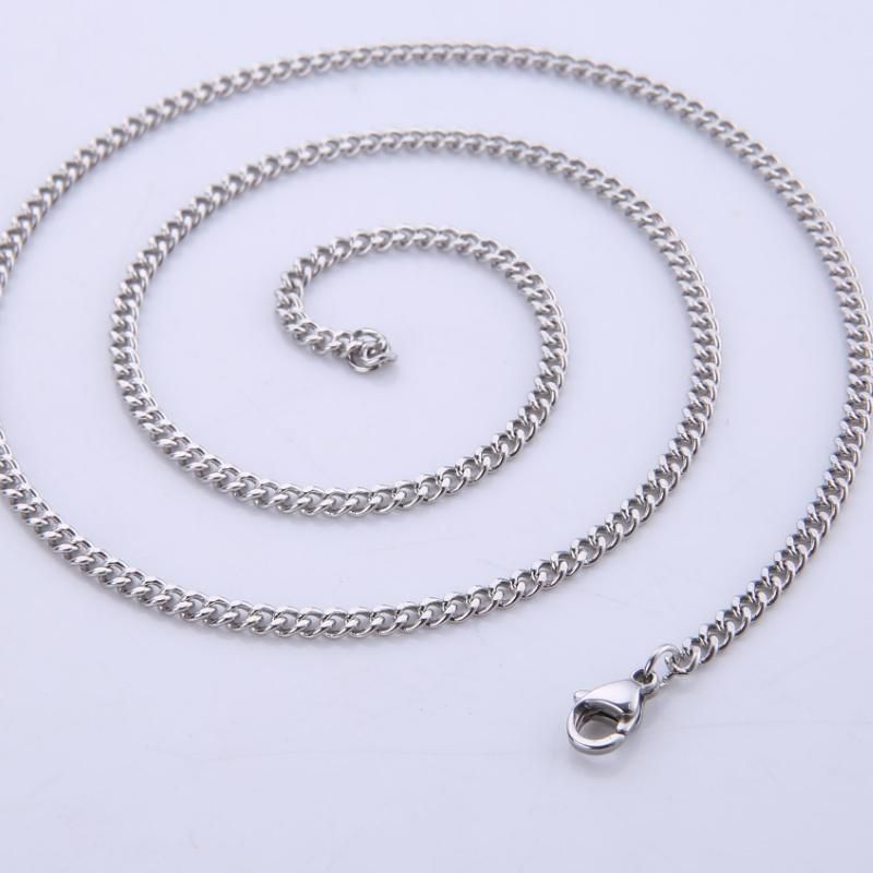 Fashionable Stainless Steel Jewellery Curb Chain Necklace for Jewelry Making