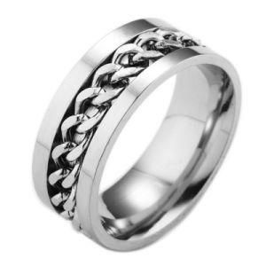 Jewelry Sliver Chain Design Stainless Steel Ring for Mens