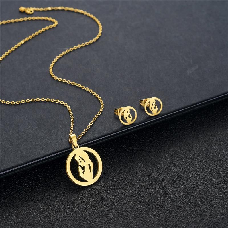 Manufacturer Custom Jewelry High Quality Fashion Jewelry Set, Gold Jewelry Set, Stainless Steel Jewelry Set