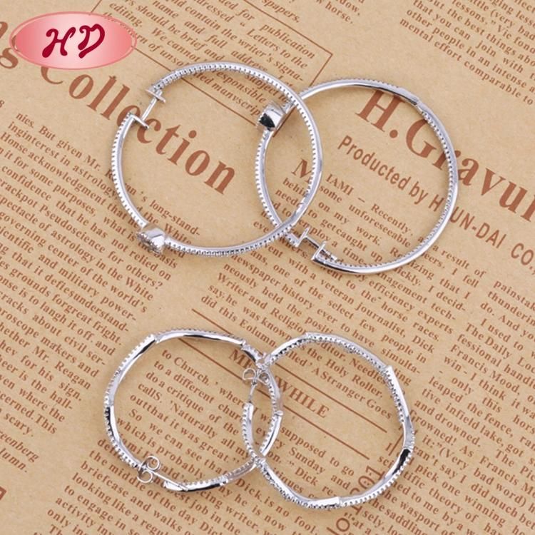 Custom Simple Popular Hoop Earring Designs Jewelry for Woman