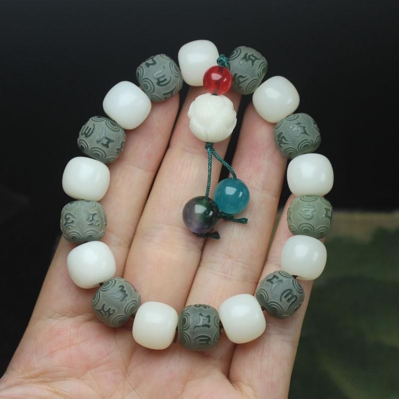 Fashion Jewelrywhite Jade Bodhi Rootgreen Bodhi Root Bracelet