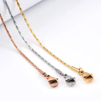 Popular Stainless Steel Round Wire Cable Boston Chain for Beaded Necklace Bracelet Design