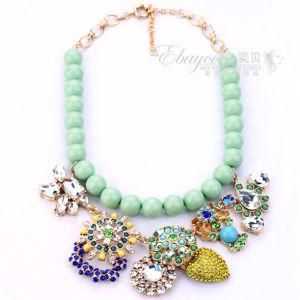 Fashion J. Crew Jewelry Bohemian Style Flower Necklace with Gem Crystal and Rhinestones (BSSP5564)