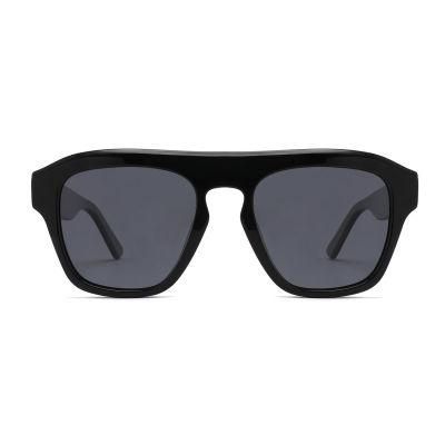 New Style Oversize Unisex Acetate Frame Polarized Lens Sunglasses Fashion Retro Luxury Customized Logo Eyewear