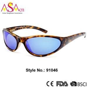 Quality Designer Polarized Sport Plastic Sunglasses for Men (91046)