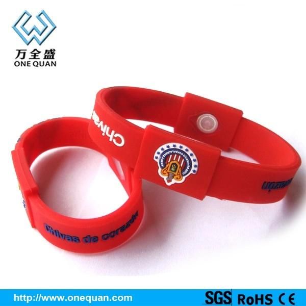 Amazon Hot Direct China Factory Price Silicone Sports Bracelet Laser Engraved Adjustable Bangle