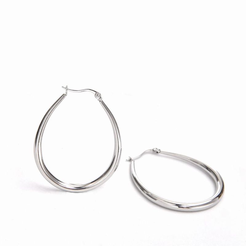 Wholesale 18K Gold Plated 316L Surgical Grade Stainless Steel Hoop Earrings for Girls
