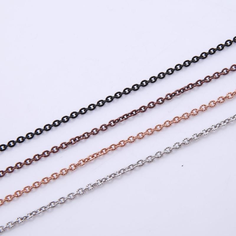 Hot Sell Fashion Jewelry Necklace Bracelet Embossed Cable Chain