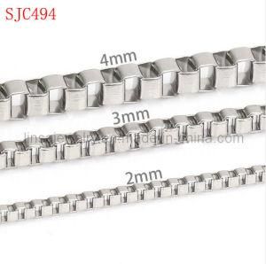 Fashion 316L Stainless Steel Box Chain (SJC494)