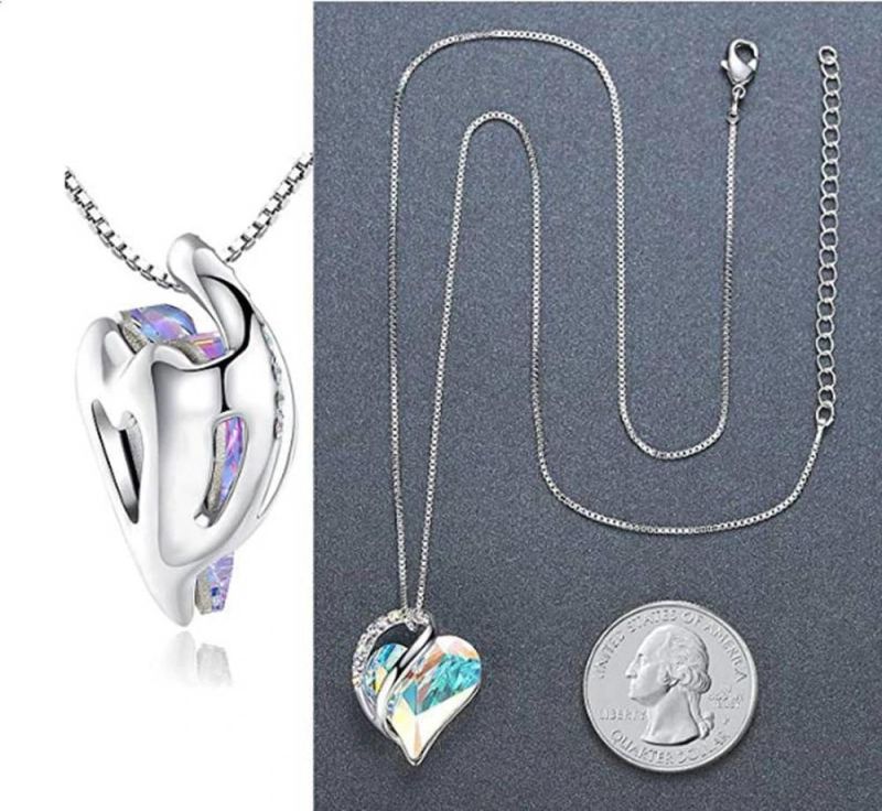 Fine Heart Shaped Pendant Necklace Fashion Jewelry for Girlfriend