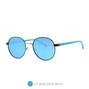 Metal&Tac Polarized Sunglasses, Classic Fashion Round Frame A18017-01