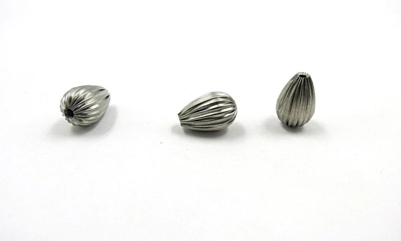 Metal Ball Stainless Steel Waterdrop Bead for Jewelry