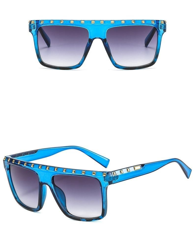 2022 Fashion Style Rivet Sunglasses Custom Sunglasses