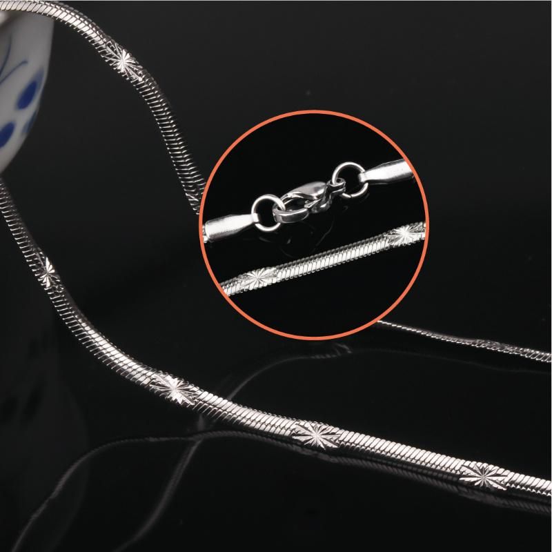 Fashion Jewelry Stainless Steel Twisted Push Embossed Chain