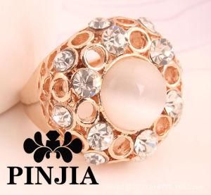 Gold Plated Big Gold Rhinestones Crystals Ring