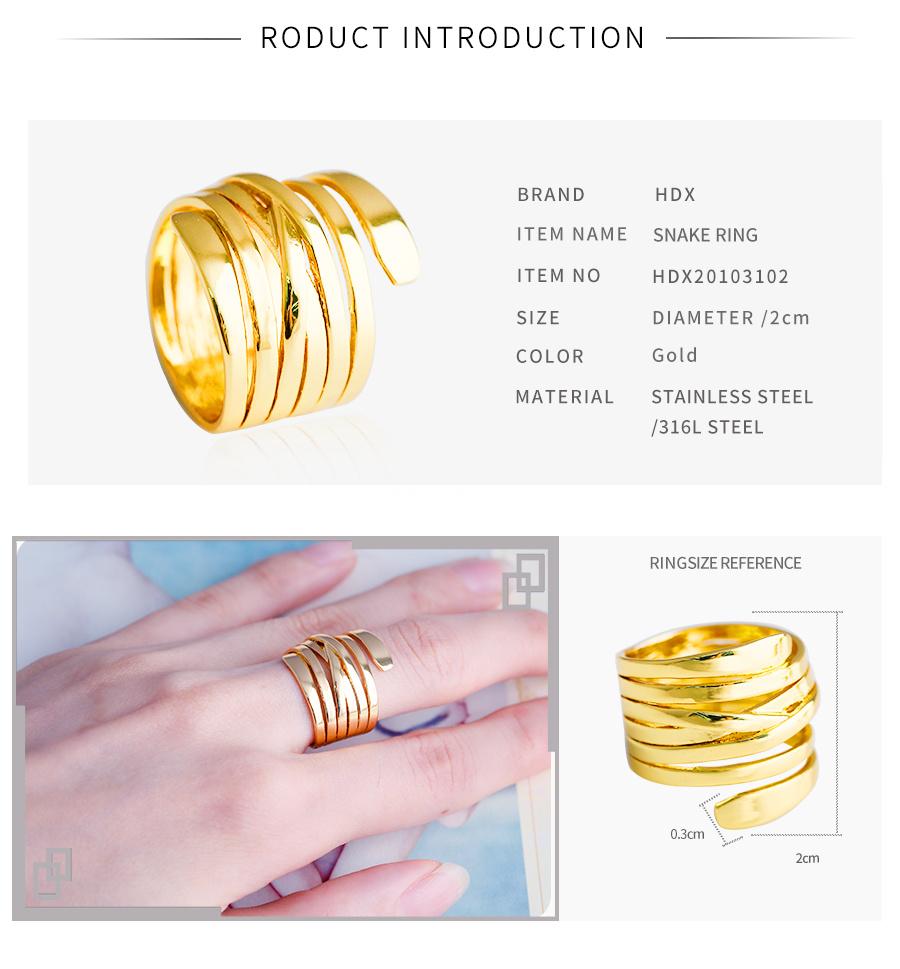 New Style Ring with Snake Shape for Foreign Trade