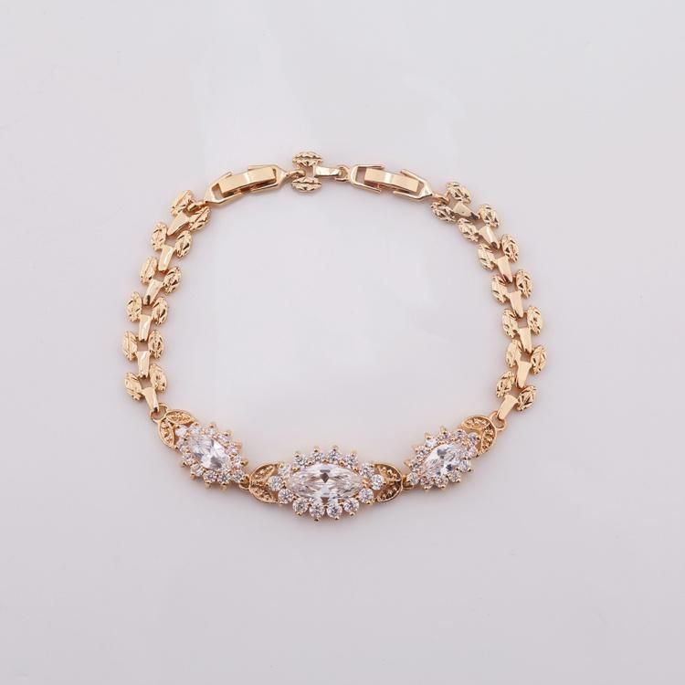 High Quality New Fashion Jewelry 18K Gold Plated Zircon Bangle Bracelet