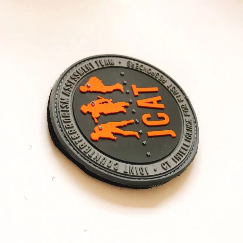 Low Price PVC Customized Hook and Loop Fasteners Embroidery