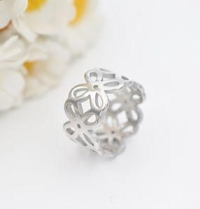 Wholesale Fashion Flower Cheap 316L Stainless Steel Rings