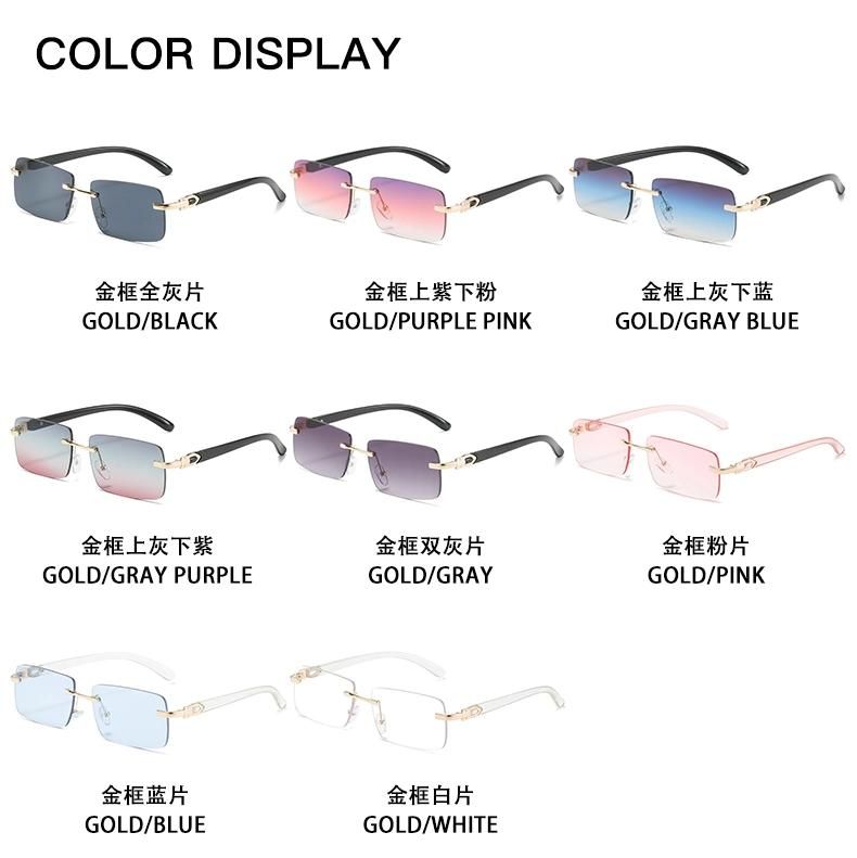 Sunglasses Colorful Gradient Color Ocean Sheet Sunglasses Square Glasses