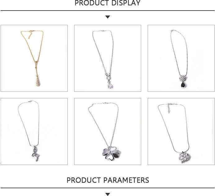 2020 Fashion Jewelry Alloy Pendant Necklace with Black Stone