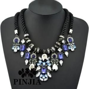 Factory Sale OEM or 12PCS Rhinestone Fashion Jewelry Statement Necklace