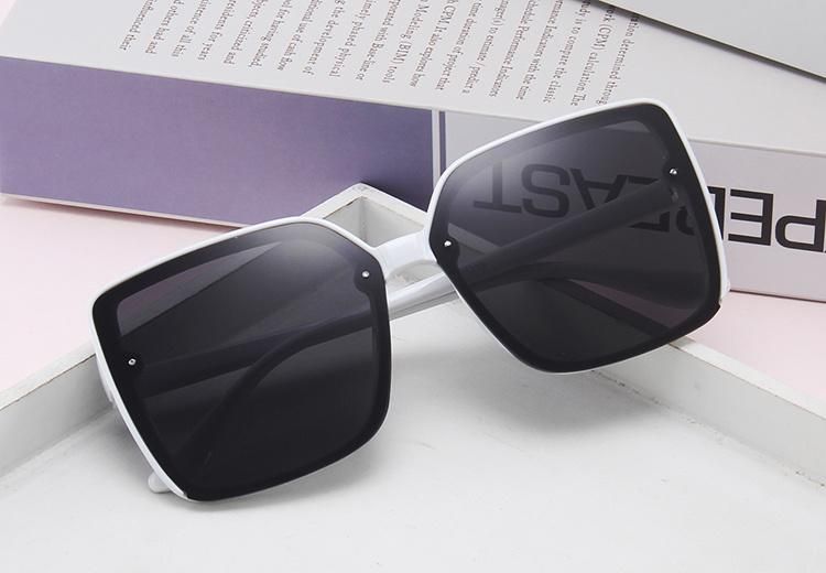 Sunglasses 2022 Square Retro Women Big Frame Sun Glasses Black Fashion Gradient Oversized Shades Sunglasses