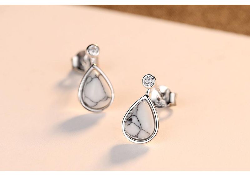 Exquisite Amber Earrings 925 Sterling Silver Ear Stud