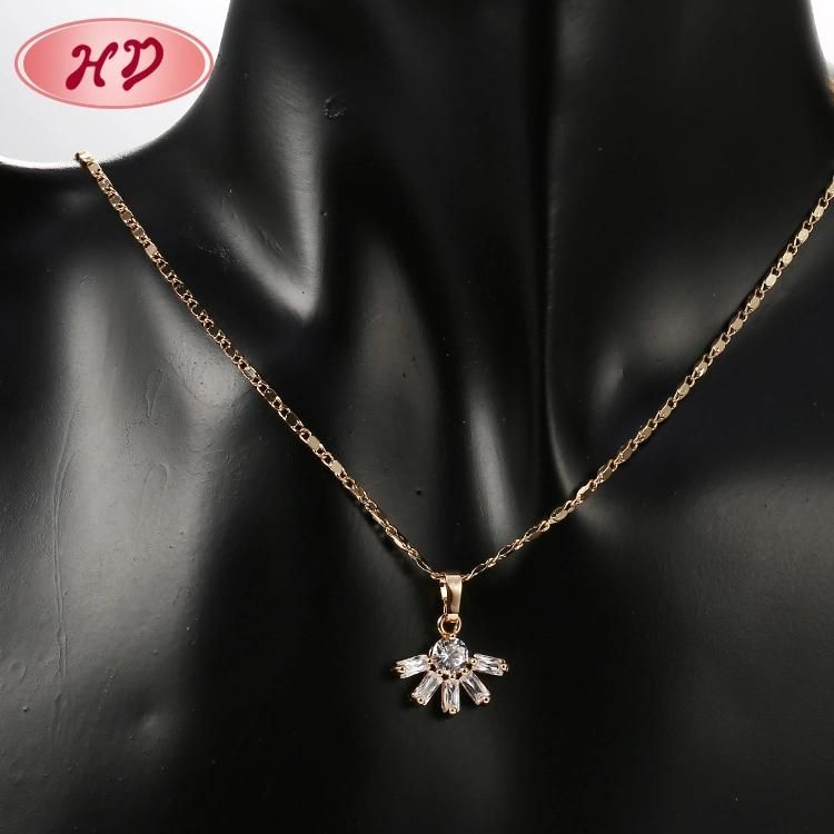 New Design 18K Gold Plated Jewelry Set with Necklace and Earrings