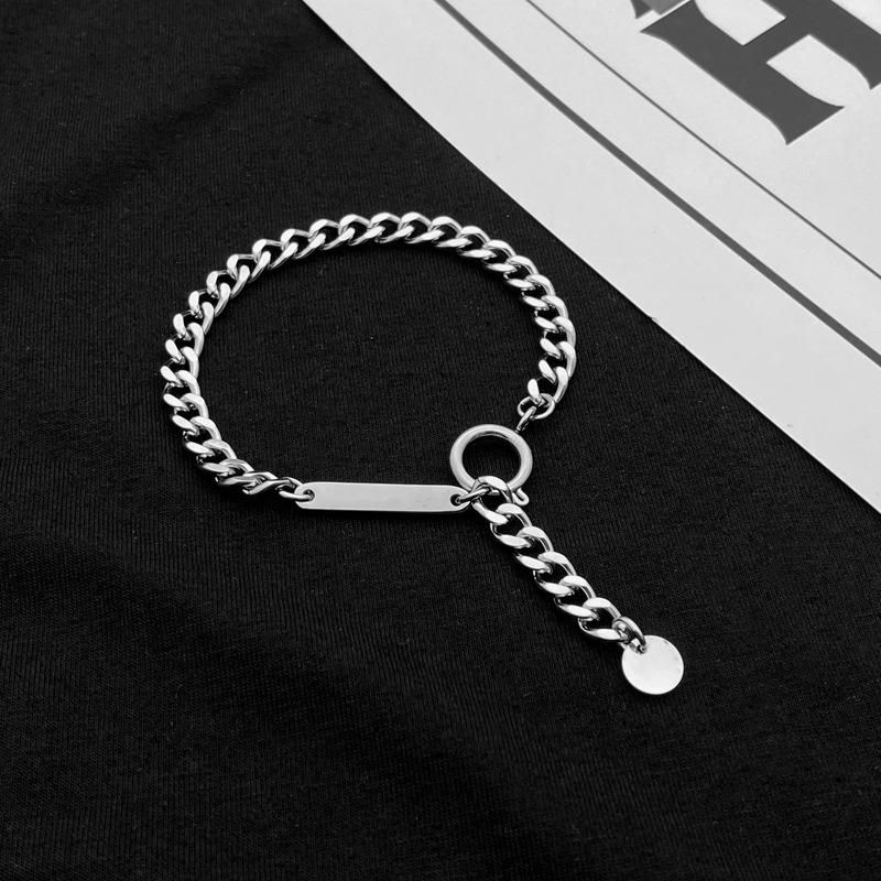 Manufacturer Custom Jewelry Good Quality Non Fade Man Stainless Steel Bracelet 2022 New Arrivals Fashion Adjustable Bracelet Couple Men Jewelry