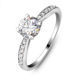 Infinity Diamond Split Shank Pave Set Diamond Engagement Ring