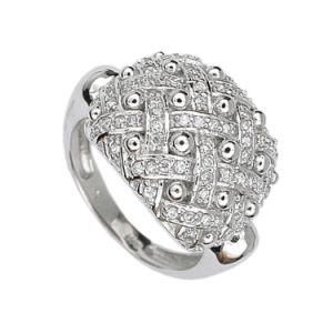 Hot Sale Fashionable White CZ 925 Sterling Silver Women Ring