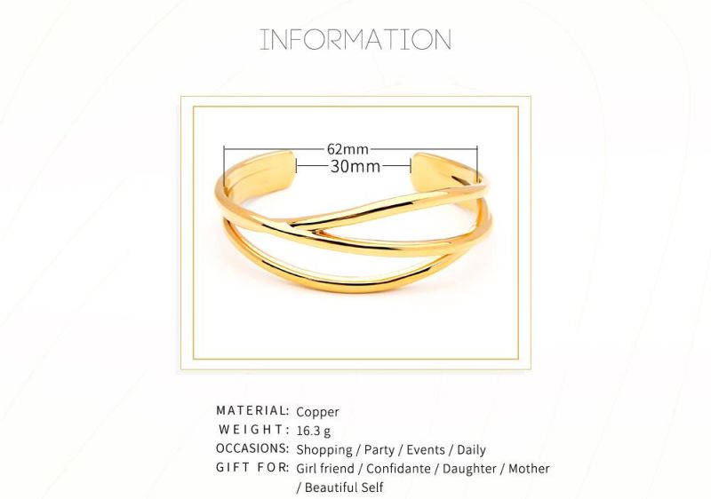 Hot Sale Fashion Jewelry New Arrival Beautiful Delicate Copper Bracelets