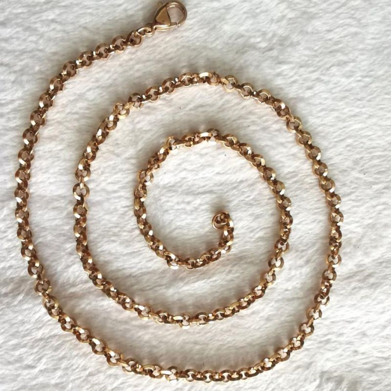 Wholesale Custom Fashion Polish Triangle Wire Anklet Gold Plated Alloy Belcher Rolo Chain Jewelry Bracelet Necklace for Jewellery Design