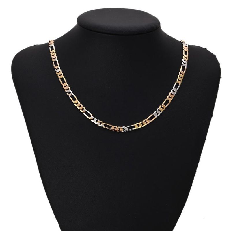 Jewelry Multicolor Girls Funky Chain 18K Gold Plated Alloy Necklace Lead Free