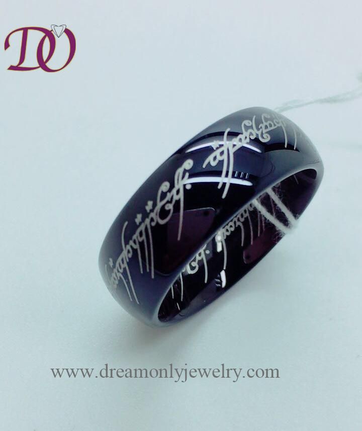 Black Tungsten Ring Jewelry Finger Ring