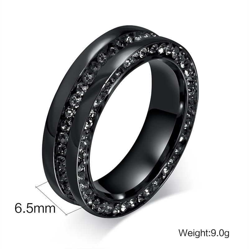 Gold Plating Gluing Stone Classic Jewelry Rings for Women Men Couple