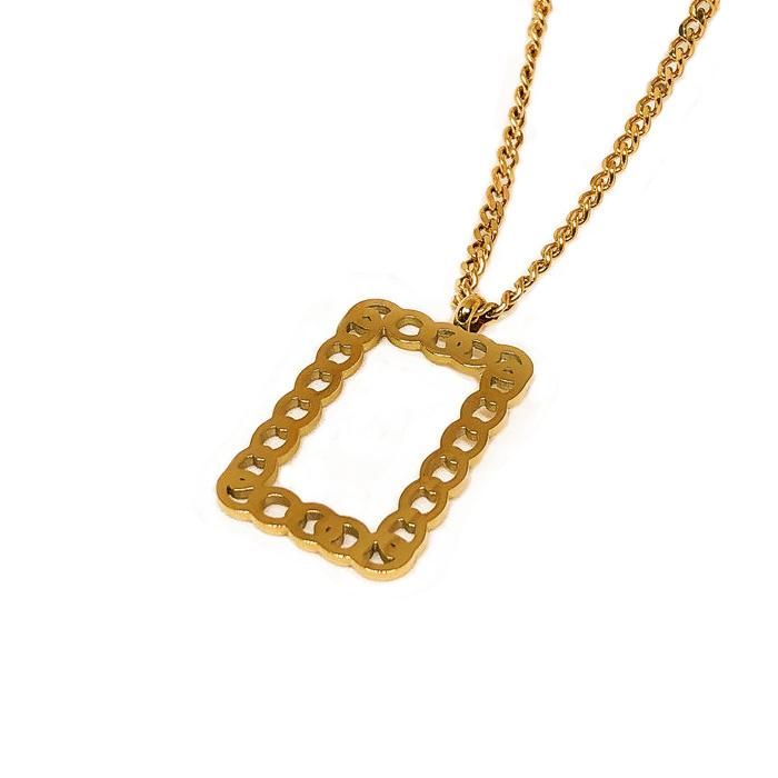 Manufacturer Custom High Quality Fashion Jewelry Acier Inoxidable Bijoux Couple Necklace Chain 14K 18K Gold Valentine Necklaces