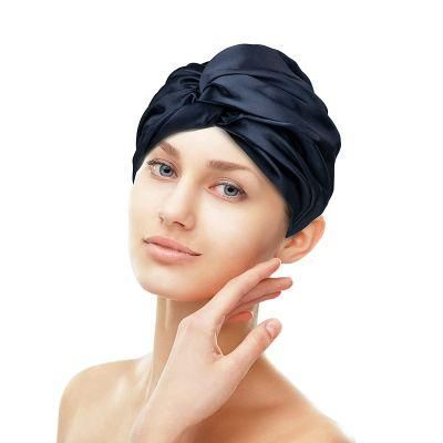 Wholesale 19mm Silk Hair Turban 100% Mulberry Silk Bonnet