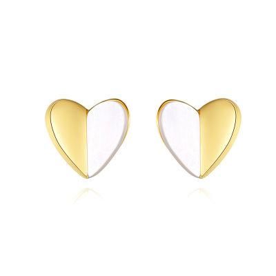 New Design Fashion Jewelry Mini Heart 925 Sterling Silver Earrings