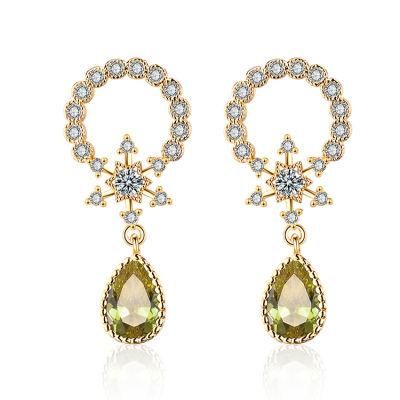 18K Gold Plated Stud Earring, Fashion Earring Jewelry